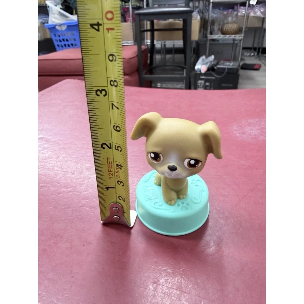 Littlest Pet Shop LPS Brown Puppy Dog With Brown‎ Eyes